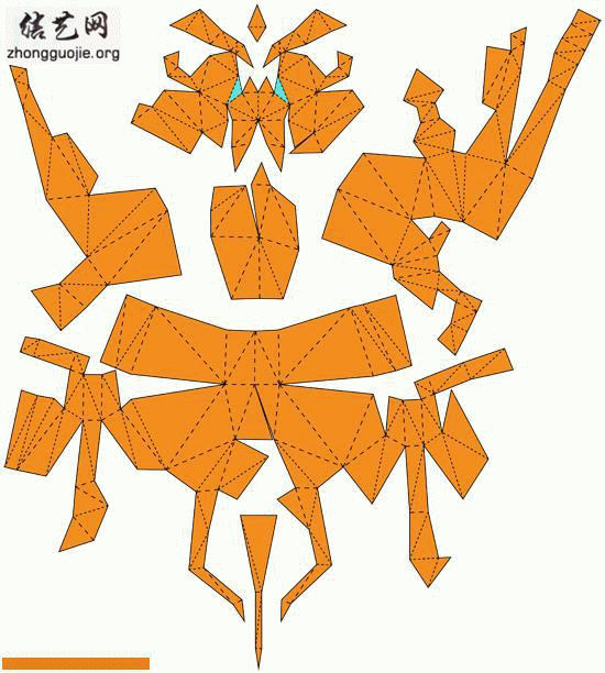 lava教你怎么样折一个纸老虎立体老虎的折法╭纸的折法