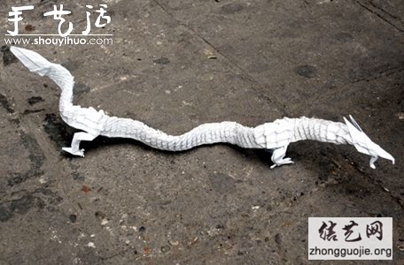 中国龙手工折纸方法 - 折纸大全图解_纸花的折法图解