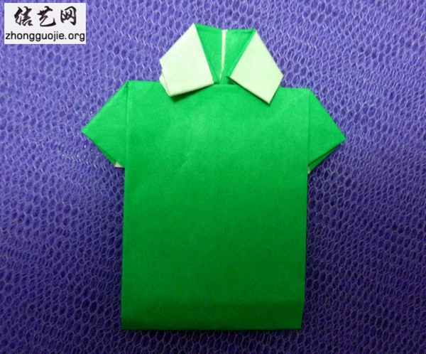 小衣服艺术折纸教您折件高级t恤衫叠法图解╭纸的折法