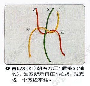 冰种玉配饰八字结编结方法