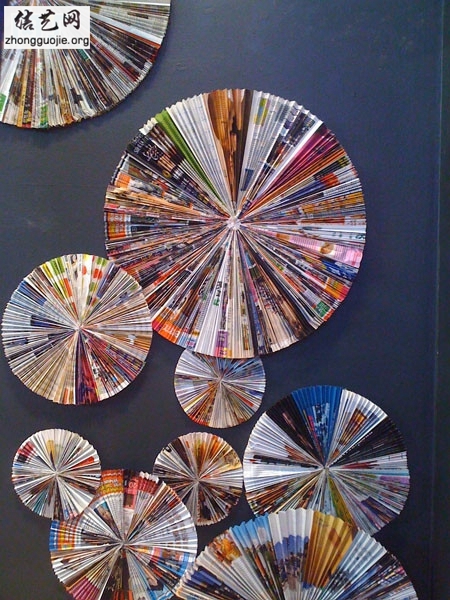 Recycled Color -Paper Pinwheels at Anthropologie