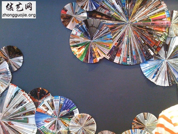 Recycled Color -Paper Pinwheels at Anthropologie