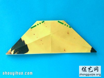 如何折纸香蕉 折纸香蕉的折法步骤图解教程 -  www.shouyihuo.net