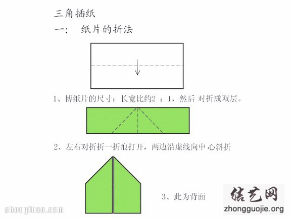 三角插的折法及三角插基本插入组合方法图解 -  www.shouyihuo.net