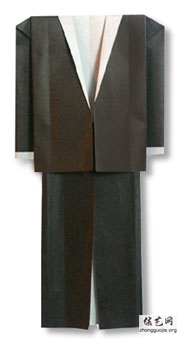 男士西服的折纸方法 -  www.shouyihuo.net