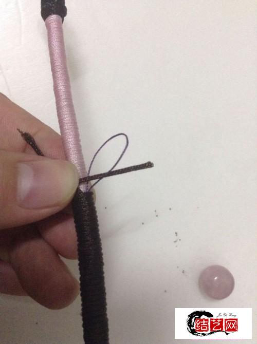 简单绕线手工编织手链绳方法，学习如何编织手链简单方法图解