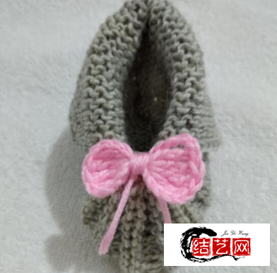 婴儿鞋子的编织方法，初学者毛线鞋编织图解的织法教材