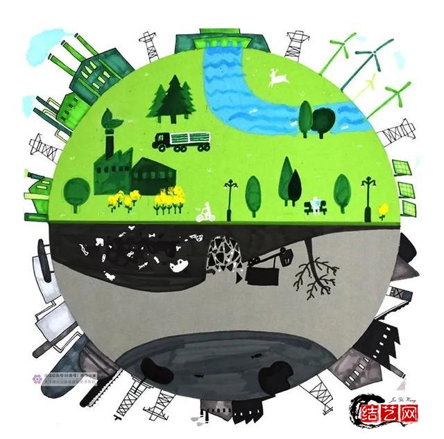 保护环境绘画画法分享，(保护生态环境争当环保主人的绘画)