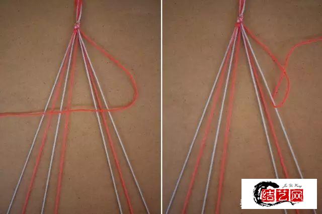 编织手绳的过程如何？小鱼斜卷结手链编法教程