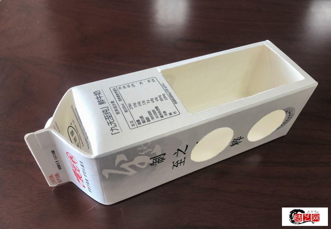 环保手工牛奶盒子制作案例分享,看看牛奶盒子能做什么手工