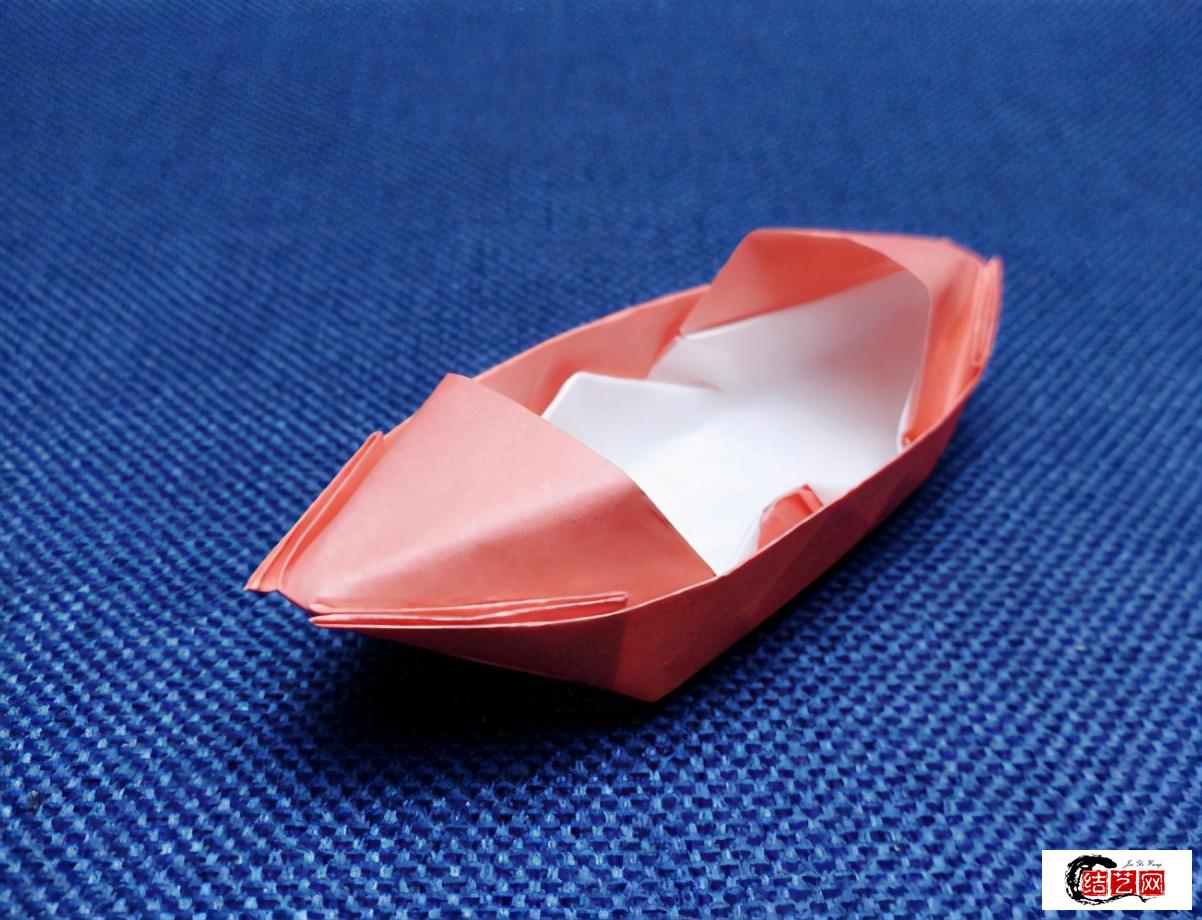 简单又好看纸船的教程图解，儿童手工乌篷船折法步骤