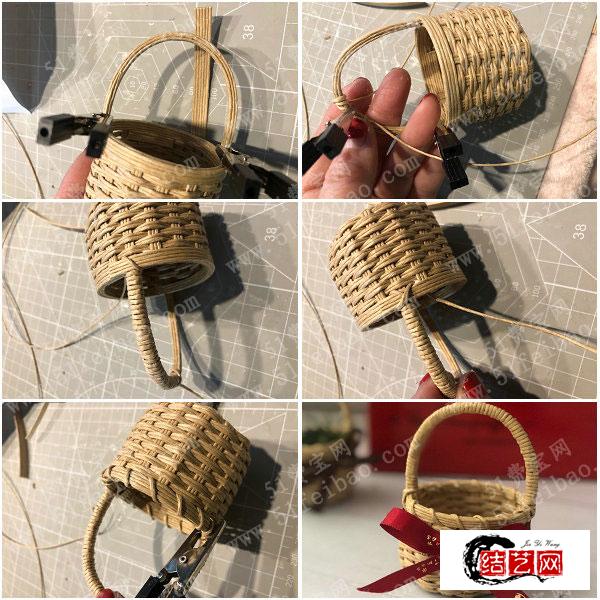 手工编织篮子教程步骤，简单可爱小篮子的编织方法